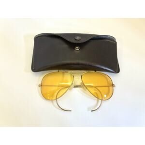 1960's 58MM VINTAGE B&L RAY-BAN GEP KALICHROME OUTDOORSMAN AVIATOR SUNGLASSES